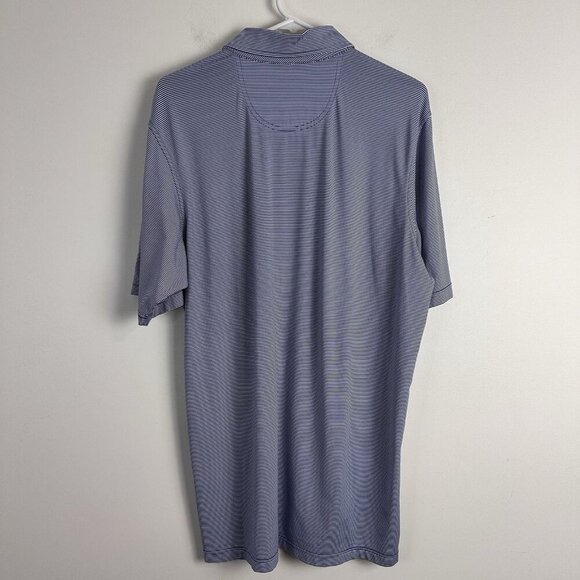 F&G Tech‎ Fairway & Greene Golf Polo Shirt Men's Large Golf Blue Striped - Picture 8 of 10